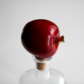Butelio kamštis "Raudonas obuolys"