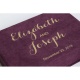 Svečių palinkėjimų kortelės/dėžutė "Elizabeth" bordo