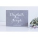 Svečių palinkėjimų kortelės/dėžutė "Elizabeth" pilka