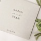 Svečių palinkėjimų knyga "Karen" pilkšva